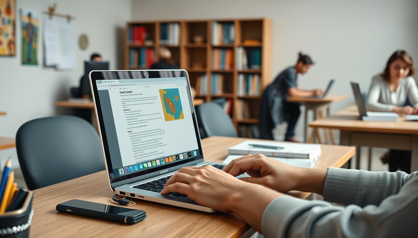 Students and educational resources in a modern learning environment